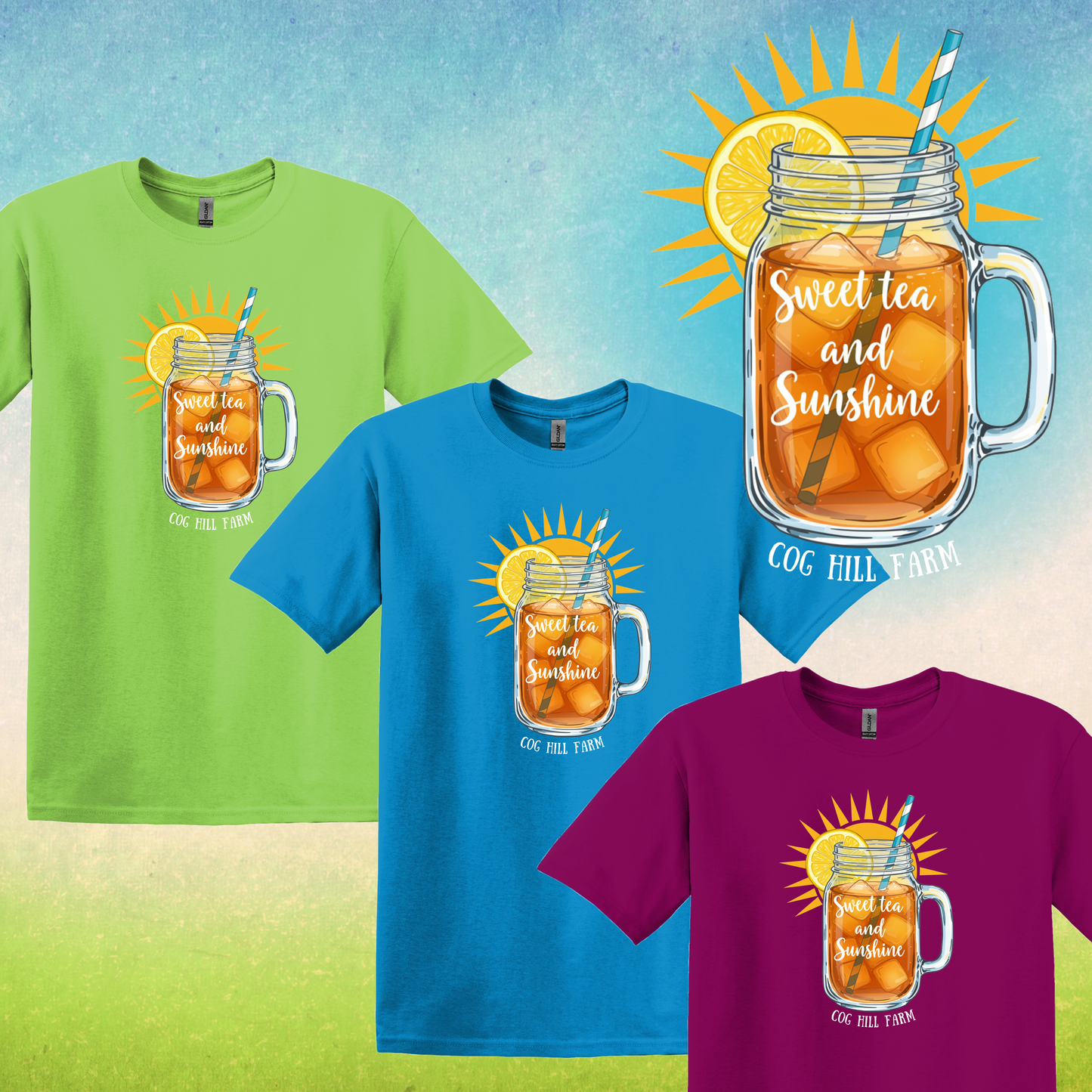 Sweet Tea & Sunshine T-Shirt (Choose Your Color)