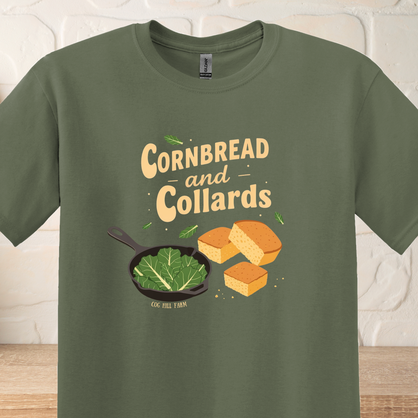 Cornbread & Collards T-Shirt (Choose Your Color)
