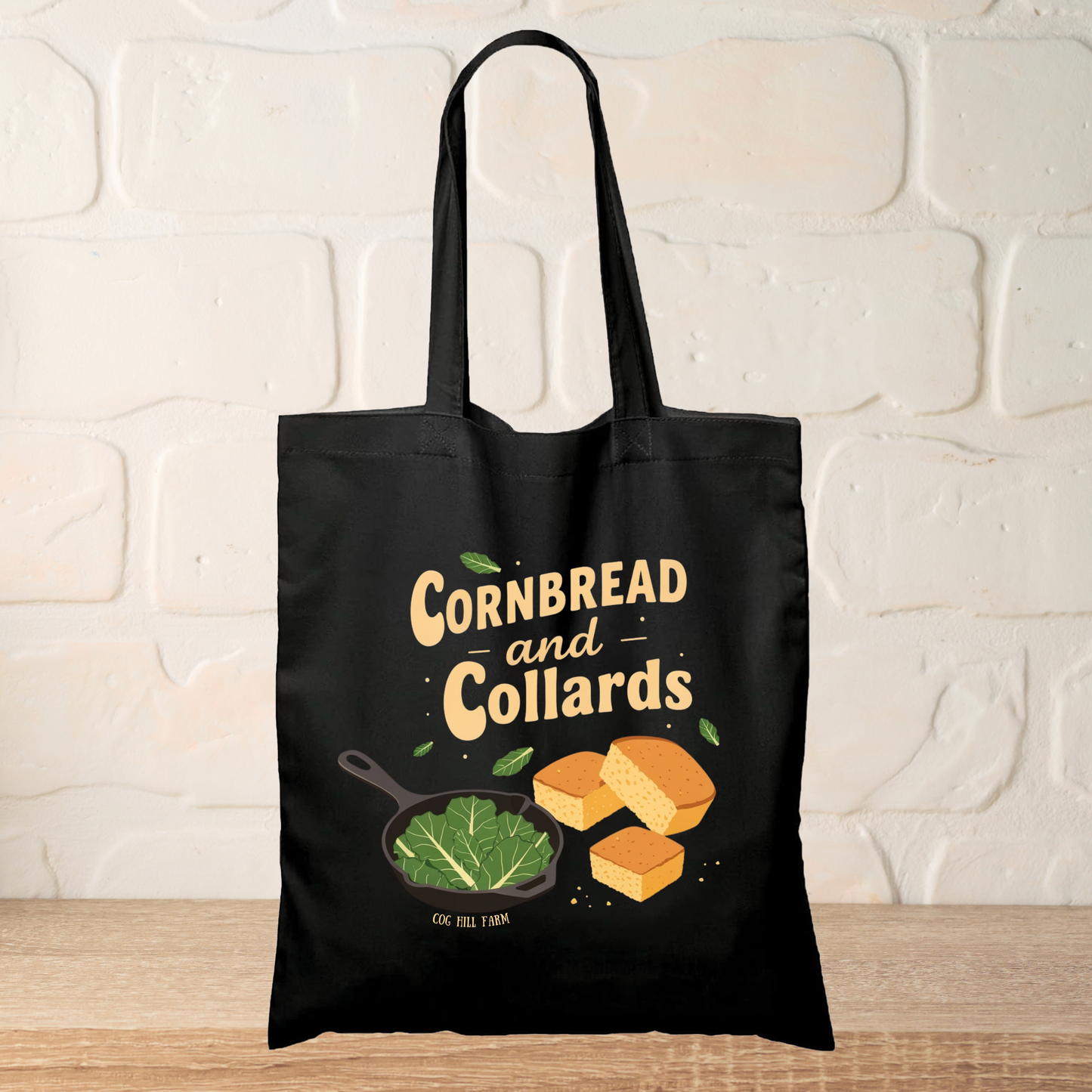 Cornbread & Collards Cotton Tote Bag