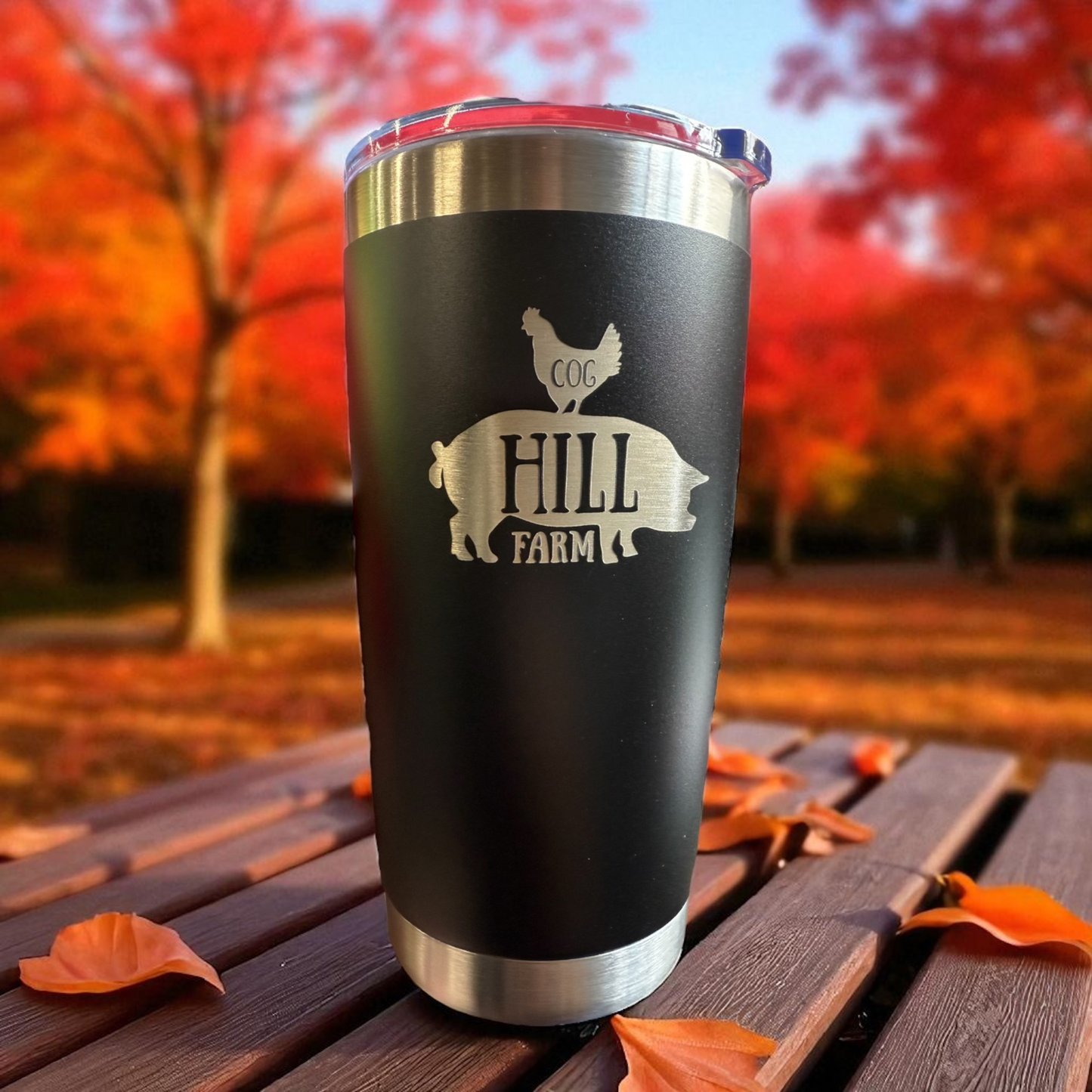 Cog Hill Farm Logo Engraved 20 oz. Metal Tumbler