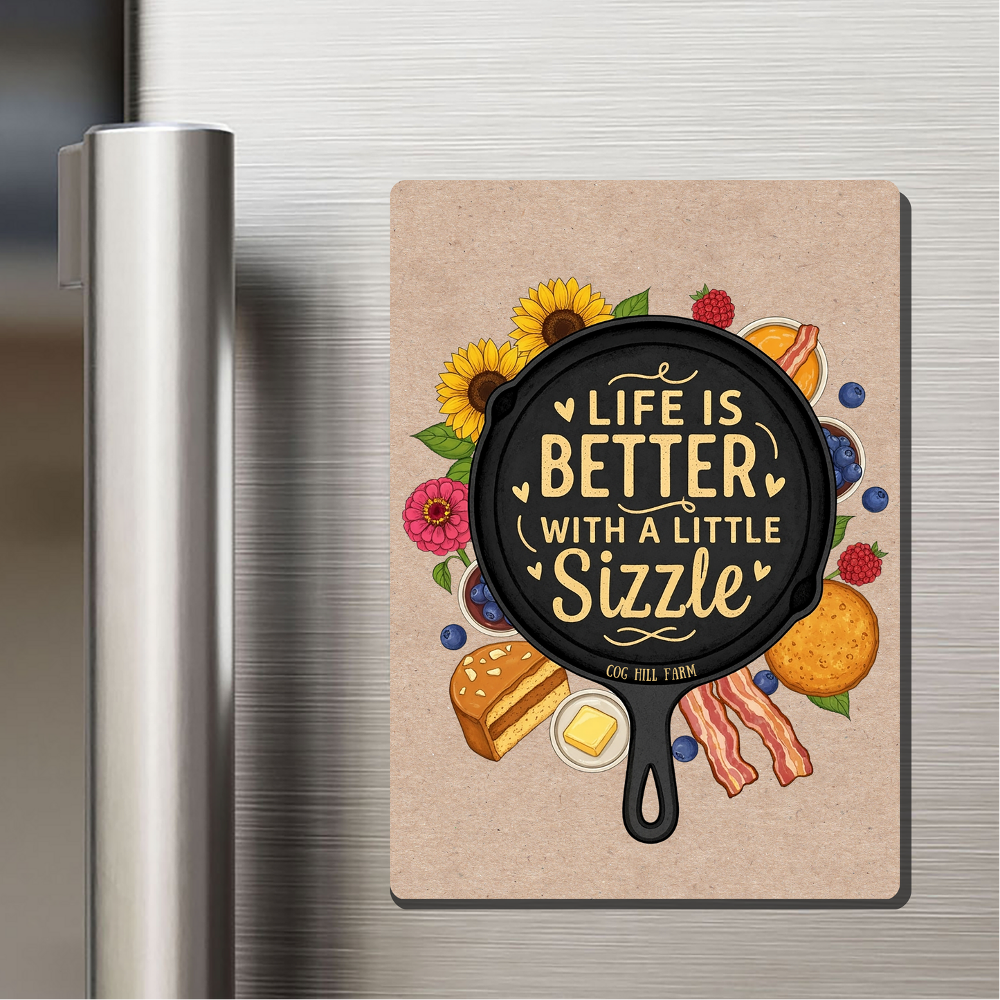 Life is Better - Cast Iron Magnet