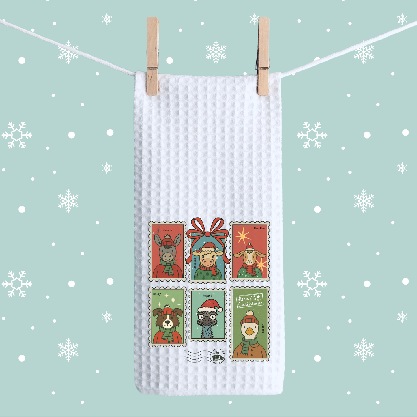 Merry Mail | Waffle Kitchen Towel