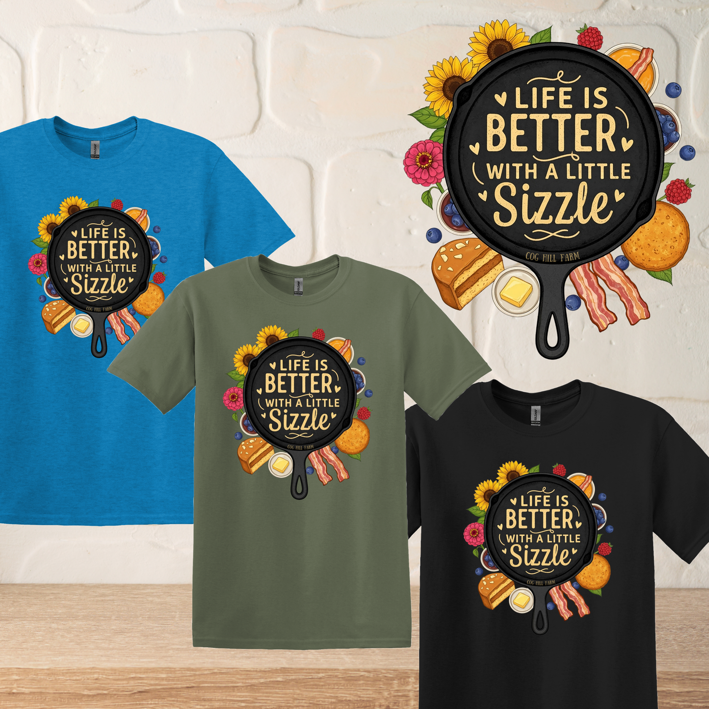 Life is Better- Cast Iron T-Shirt (Choose Your Color)