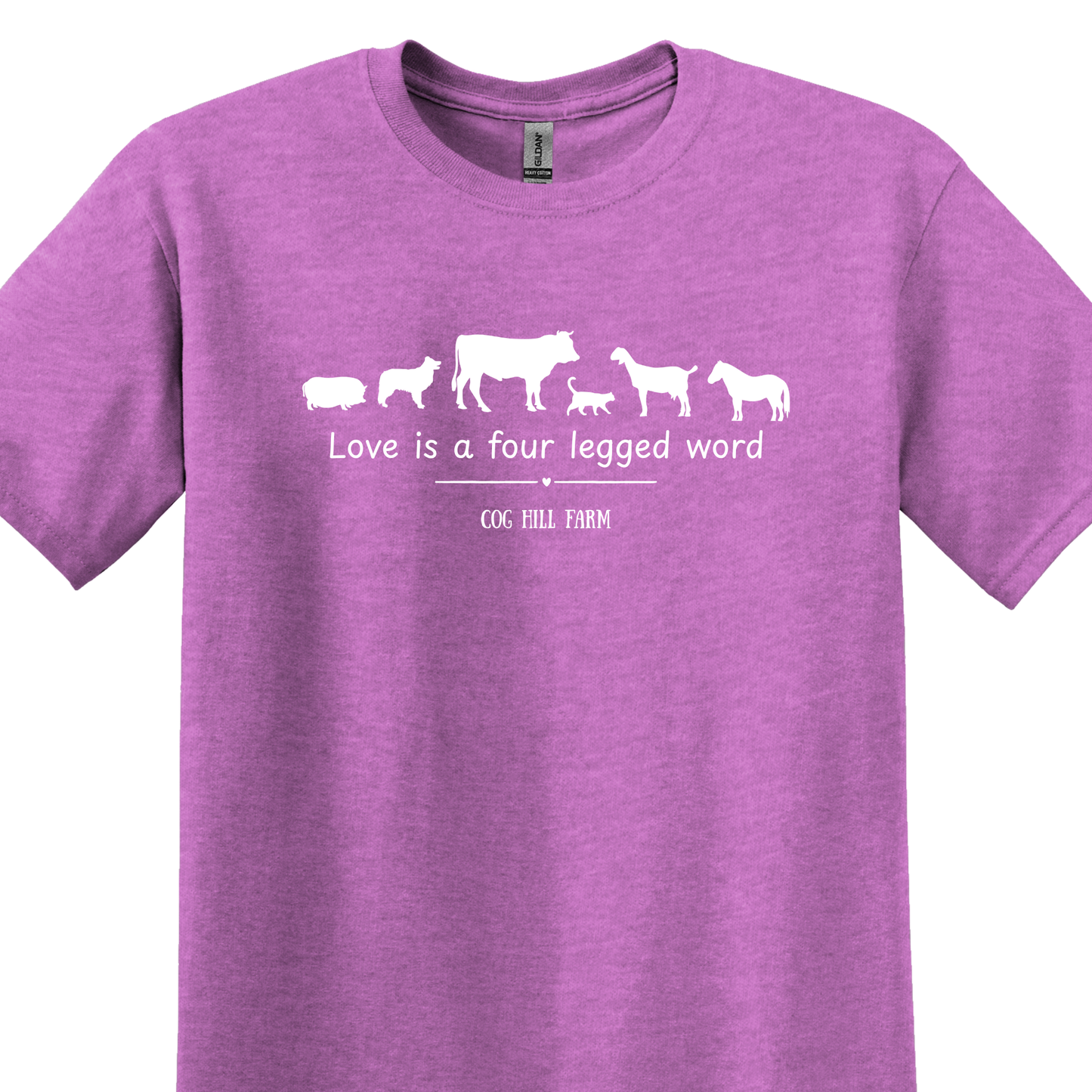 Love is a Four Legged Word T-Shirt (Choose Your Color)