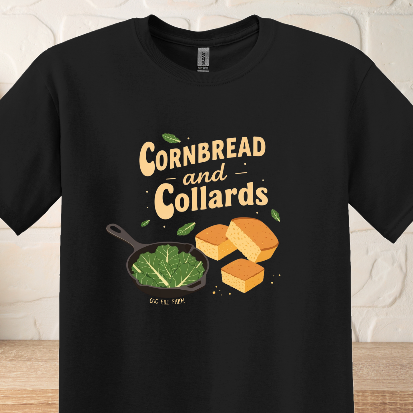 Cornbread & Collards T-Shirt (Choose Your Color)