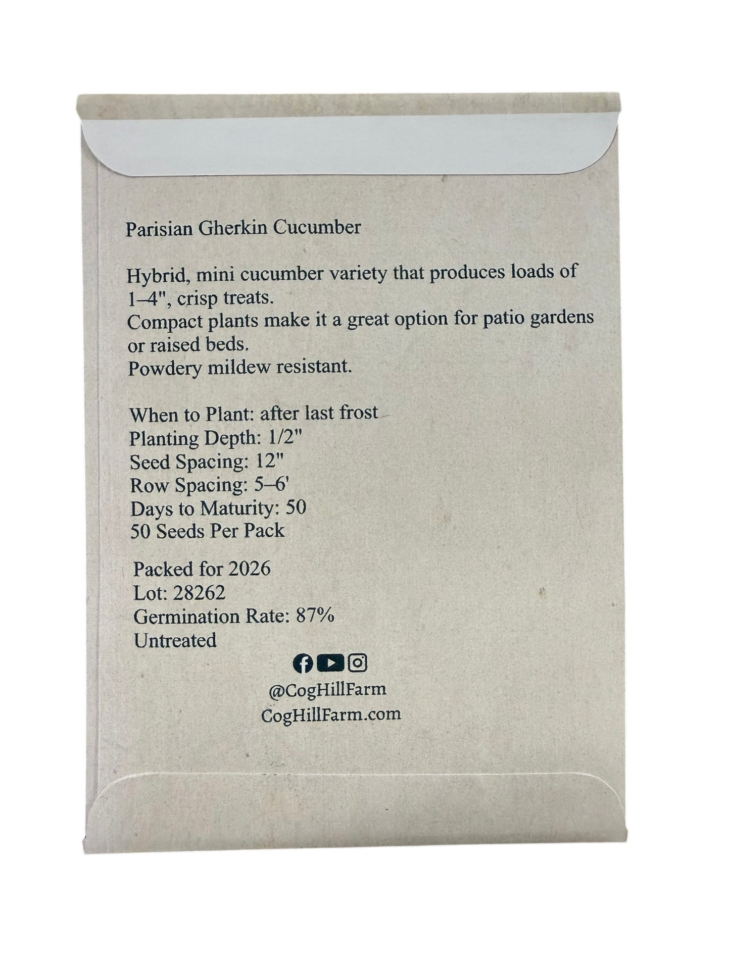 Cog Hill’s Miniature Cucumber Seeds - 50ct