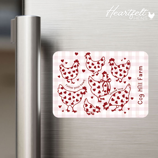 Heartfelt Hens Magnet