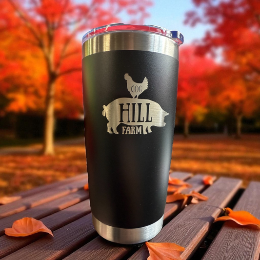 Cog Hill Farm Logo Engraved 20 oz. Metal Tumbler