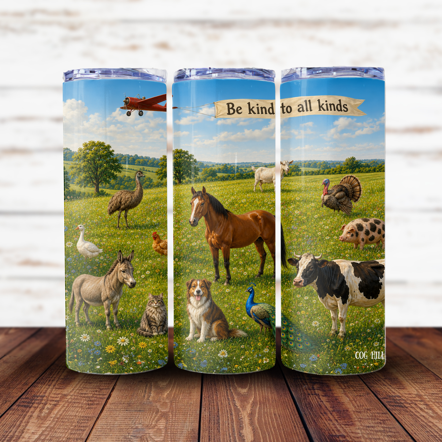 Be Kind to Kinds - 20 oz. Skinny Insulated Metal Tumbler with Lid and Straw