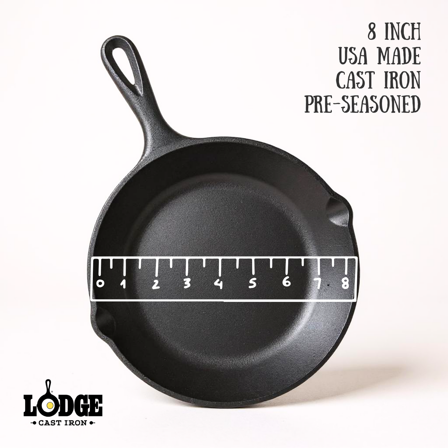 PRE- ORDER 8 inch Cast Iron Cog Hill Farm Lodge Skillet | One Time Edition