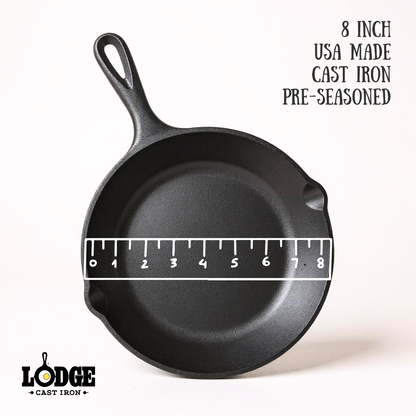PRE- ORDER 8 inch Cast Iron Cog Hill Farm Lodge Skillet | One Time Edition