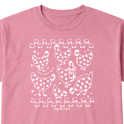 Heartfelt Hens T-Shirt (Choose Your Color)