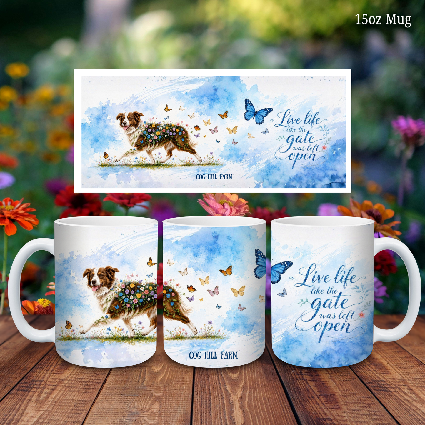 Live Life - Holly - Porcelain Mug - 15oz