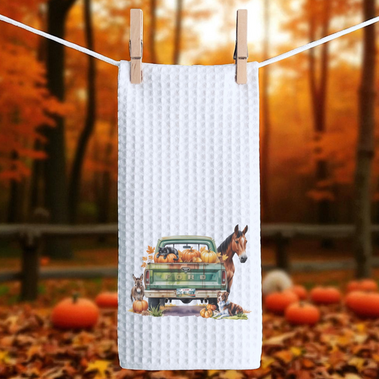 Hometown Harvest- Waffle Kitchen Towel