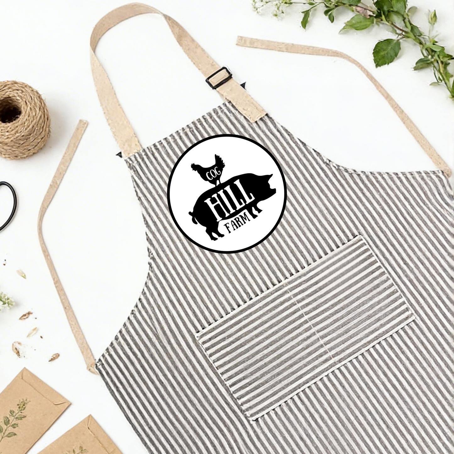 Cog Hill Farm Striped Apron