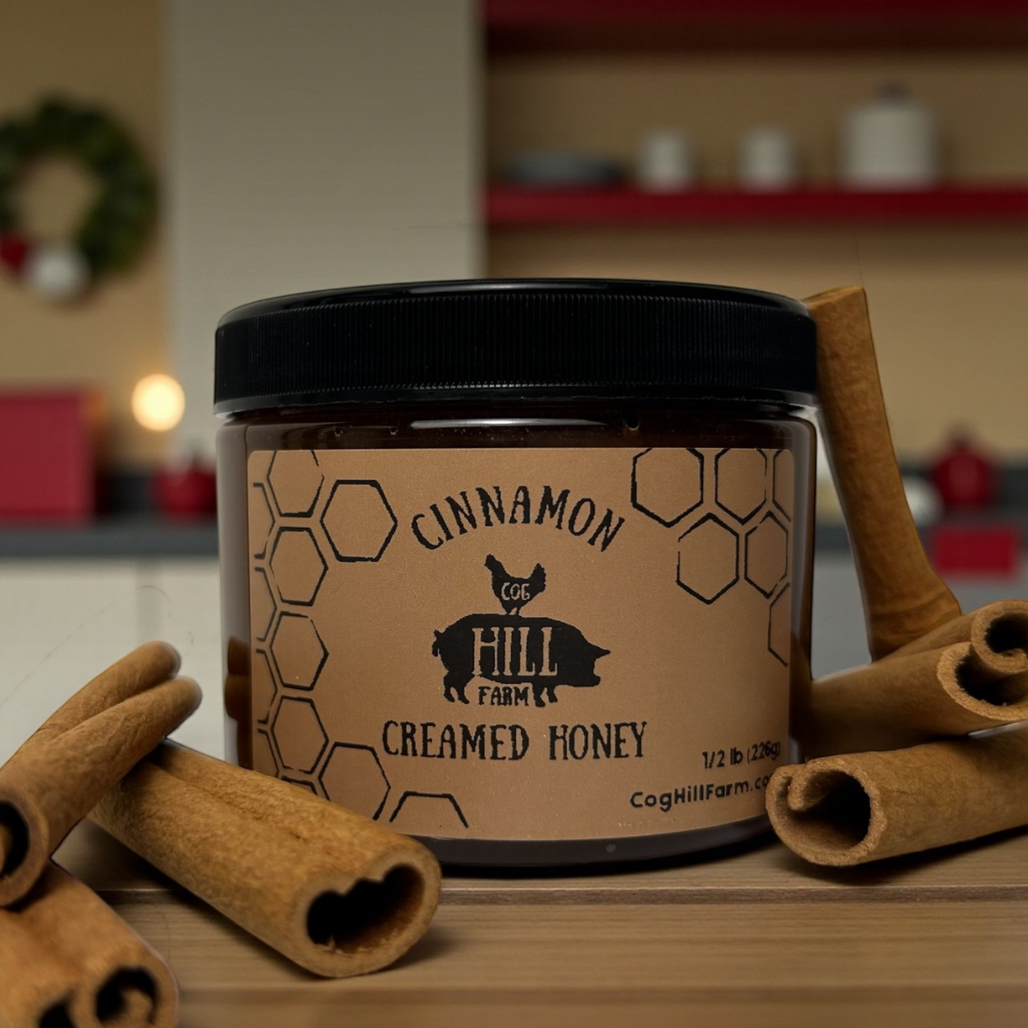 Cinnamon Creamed Honey (Half Pound)