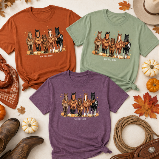 Pumpkin Patch Ponies | T-Shirt (Choose Your Color)