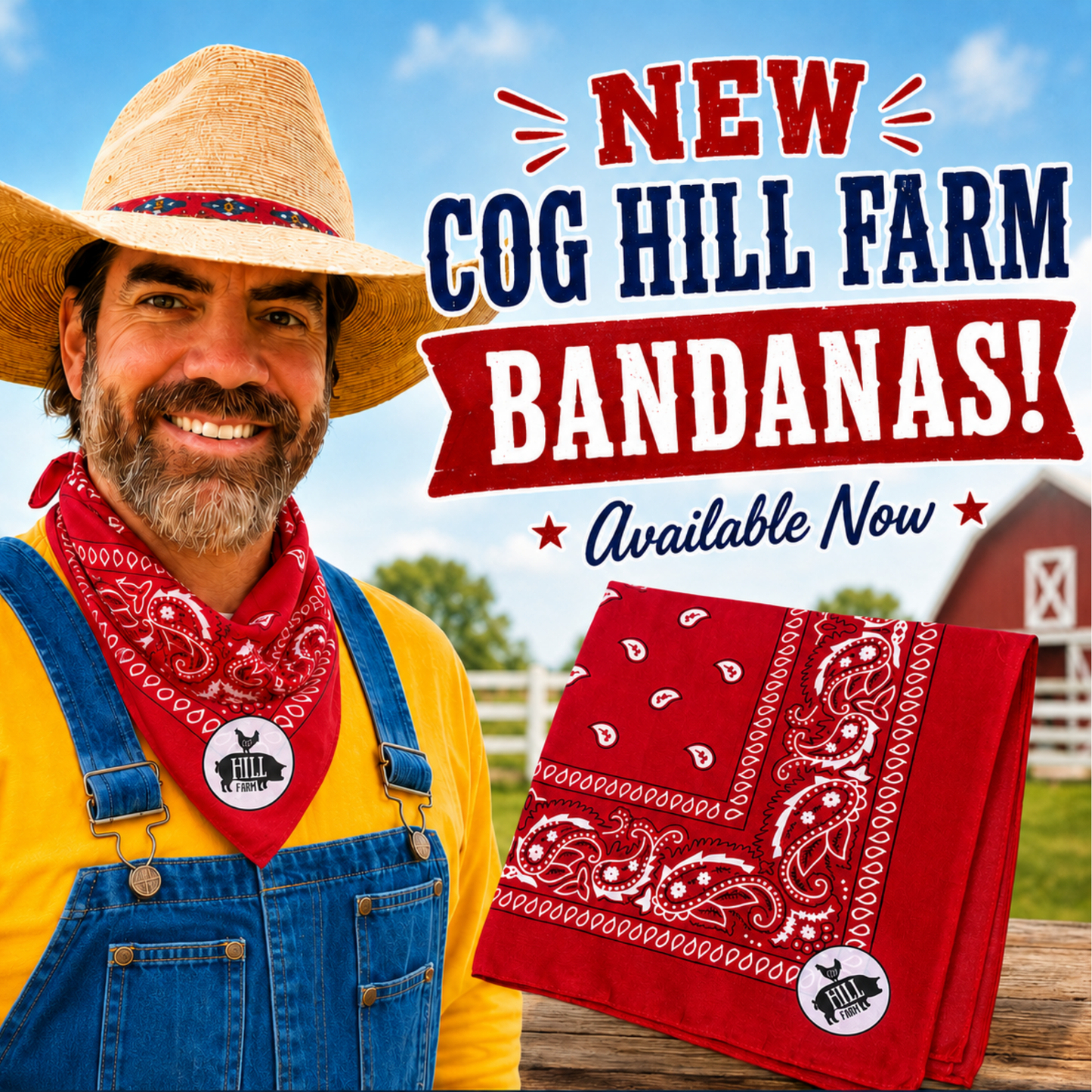 Farmer Jason's Red Bandana