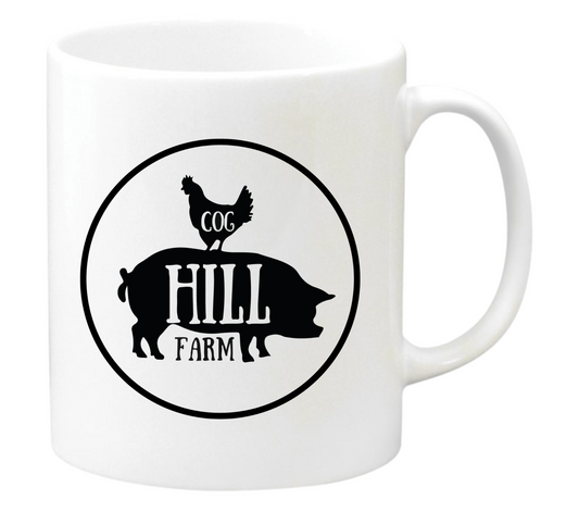 Double Sided Cog Hill Farm Porcelain Mug - 11oz