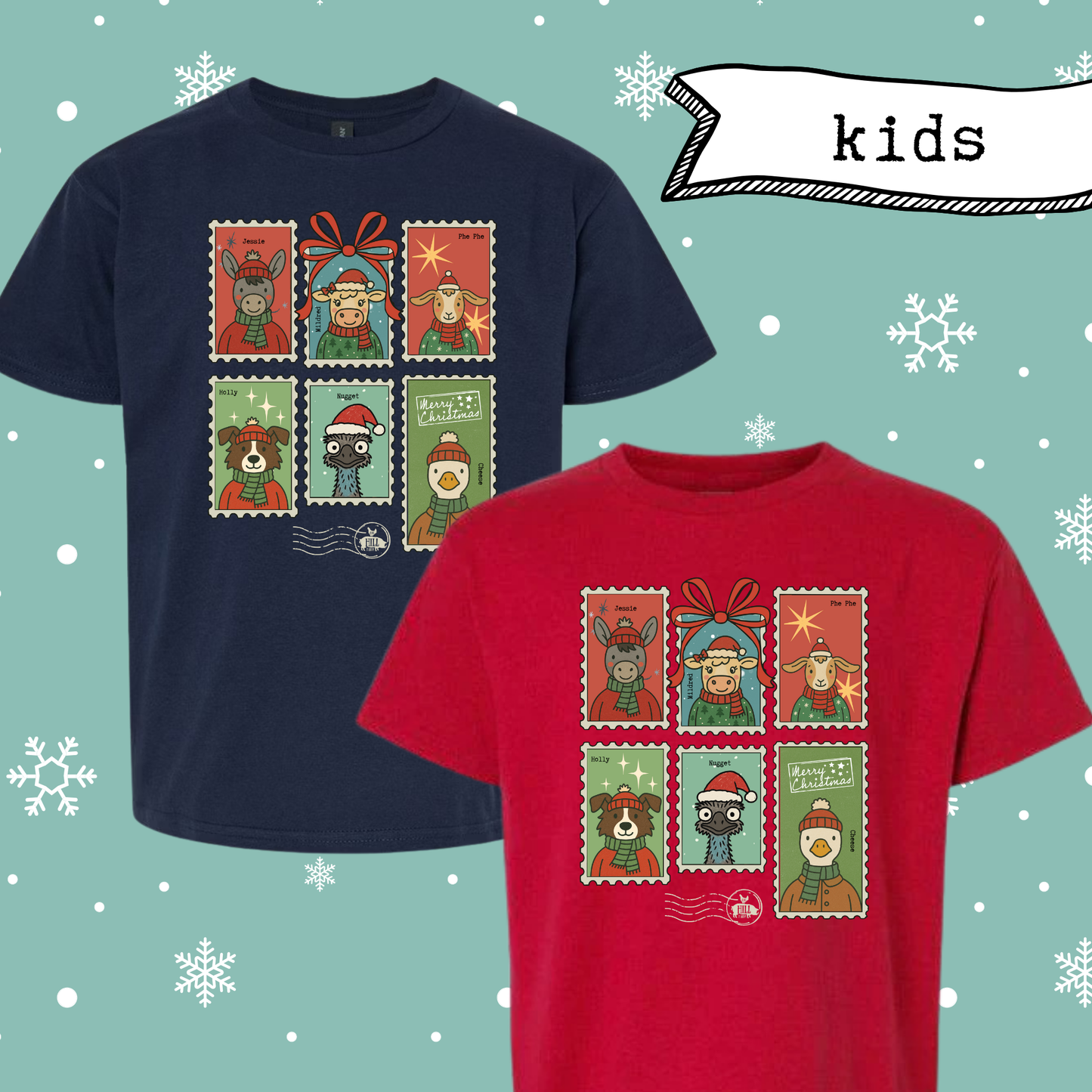 YOUTH Merry Mail T-Shirt (Choose Your Color)