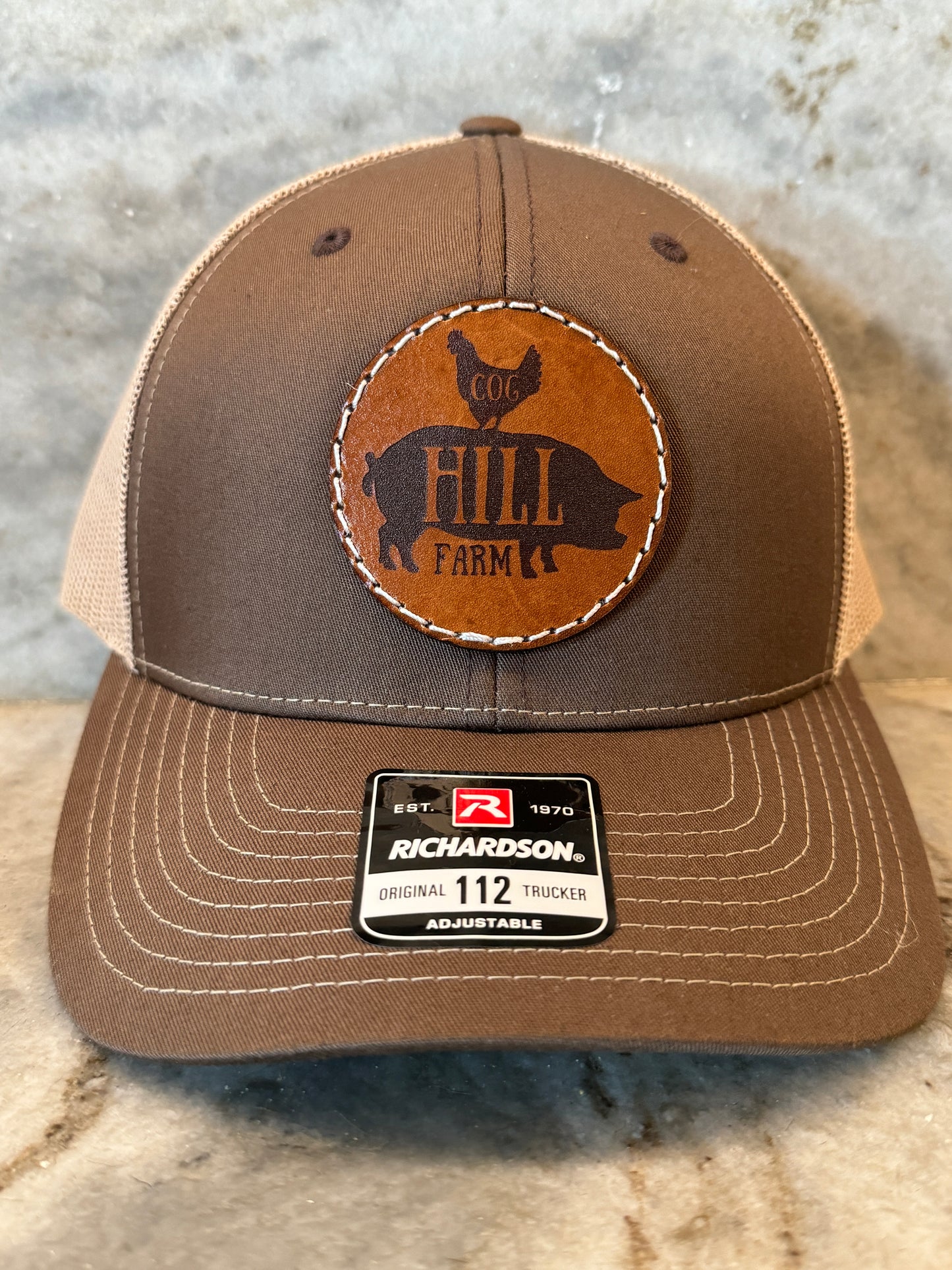 Cog Hill Farm Leather Patch Hat Cog Hill Country Store