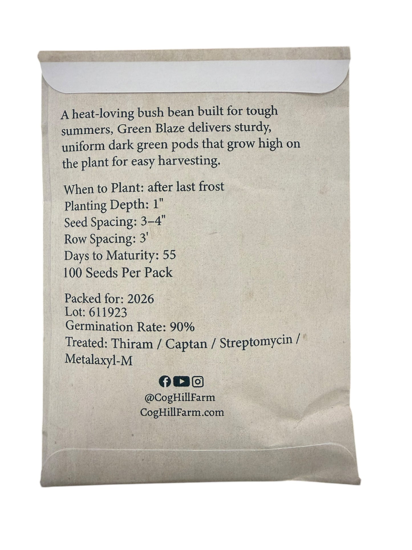 Cog Hill’s Green Blaze Bush Bean - 100ct
