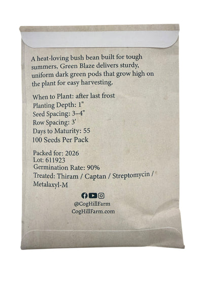 Cog Hill’s Green Blaze Bush Bean - 100ct