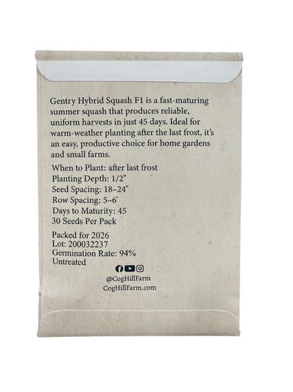 Cog Hill’s Yellow Squash Seeds - 30ct