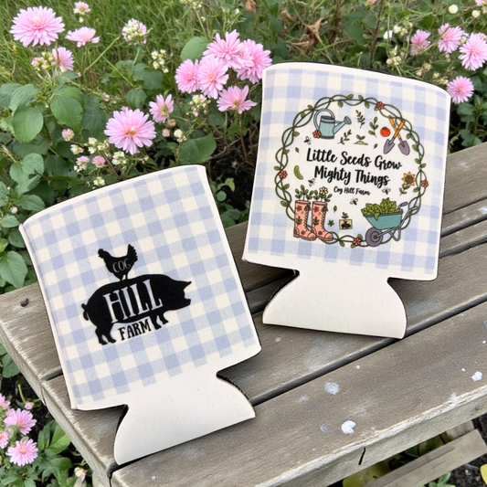 Little Seeds Gingham Beverage Koozie