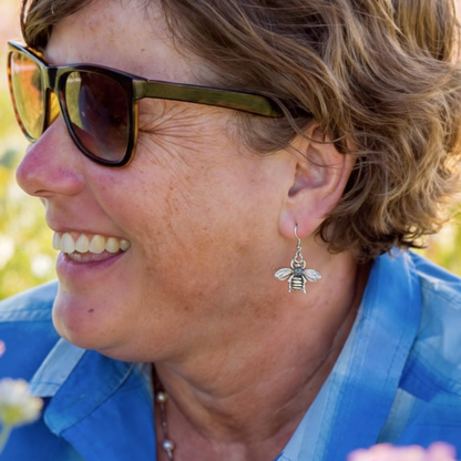 Silver Bee Earrings | Farm Fancy by Brooke
