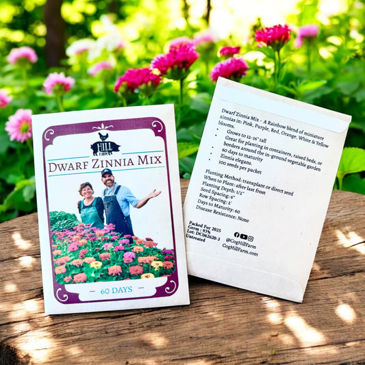 Cog Hill Farm Dwarf Zinnia Seeds - 100ct