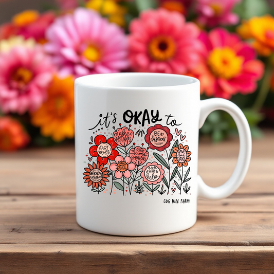 Flourish Freely Porcelain Mug - 10oz