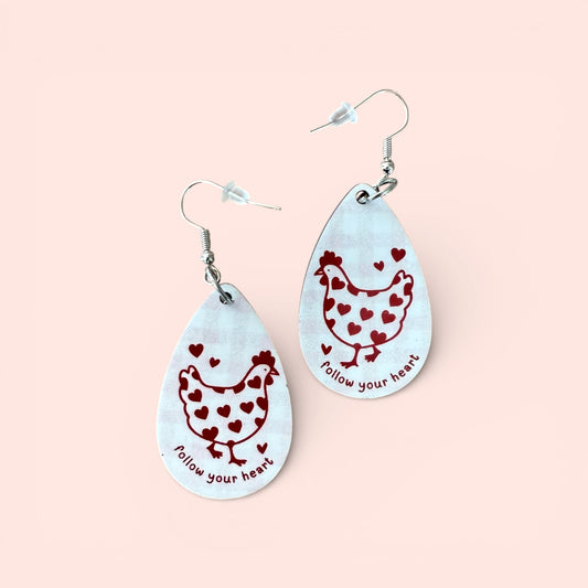 Heartfelt Hens Earrings
