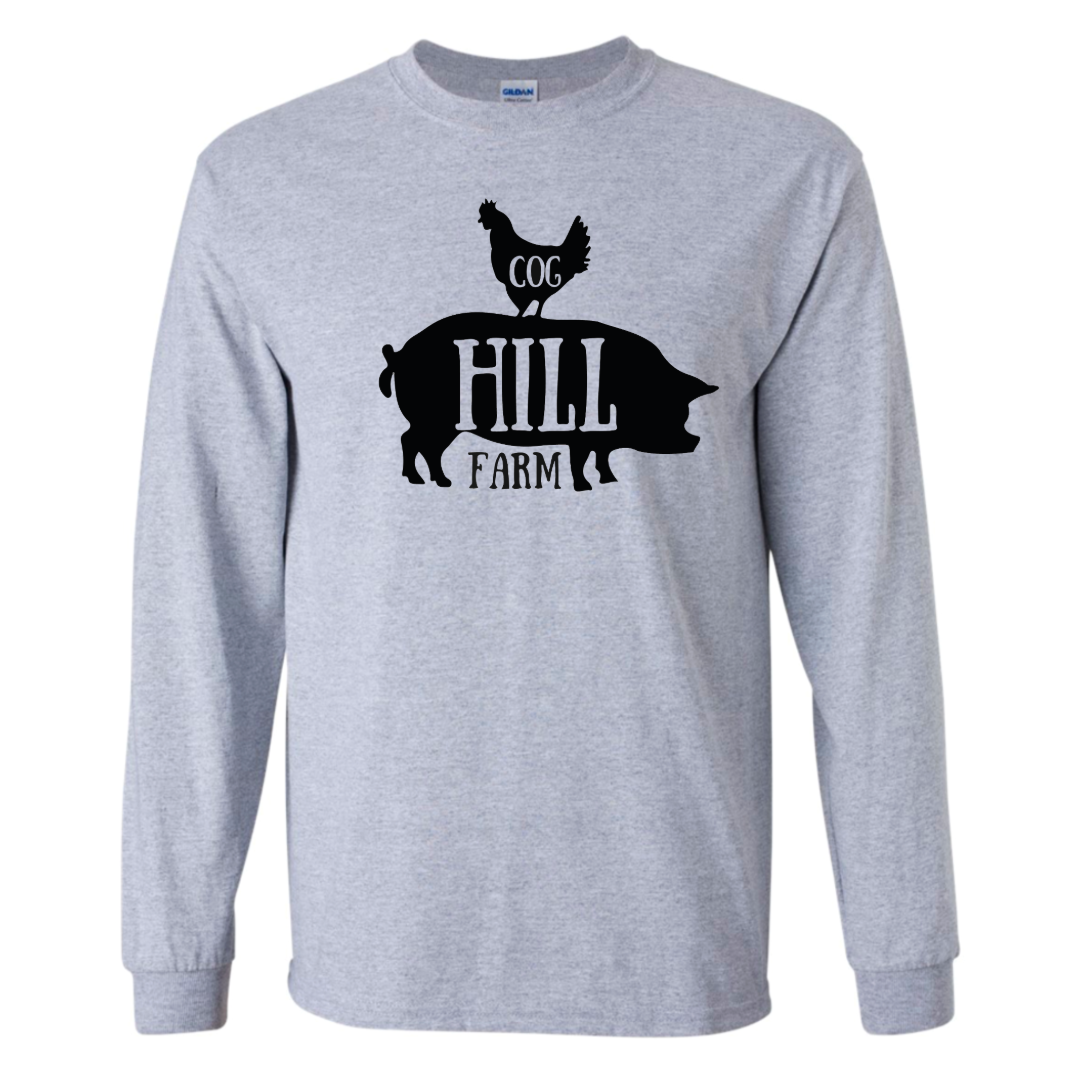 Cog Hill Farm Logo Long sleeve T-Shirt (Sport Gray)