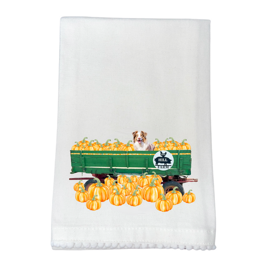 Holly's Pumpkin Patch Tea Towel