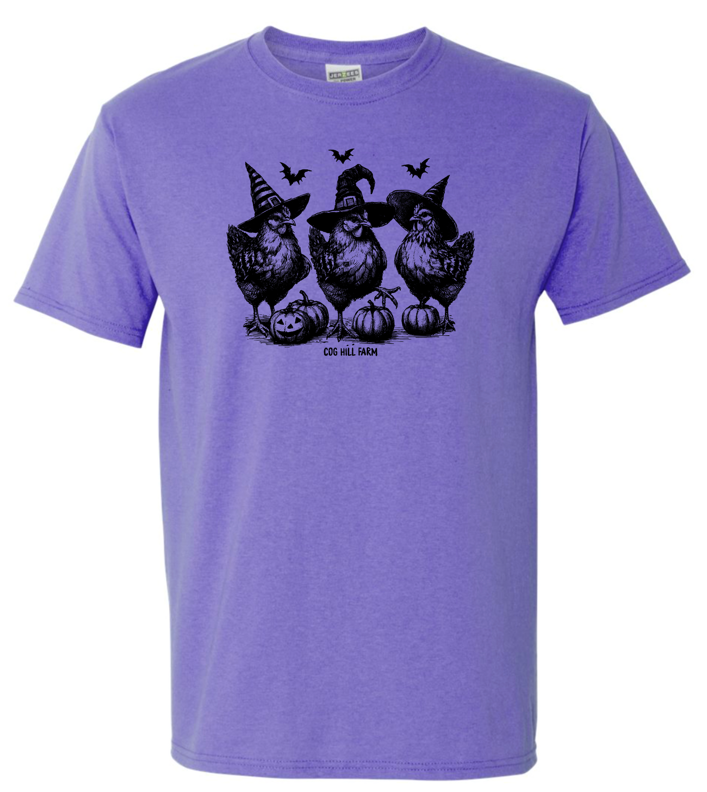 Cluck or Treat! Purple Halloween T-Shirt