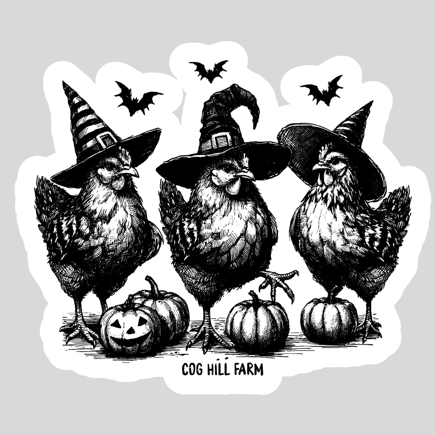 Cluck or Treat! Sticker