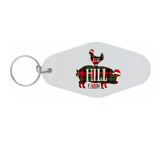 Farmyard Flannel Vintage Keychain