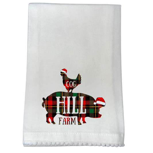 Farmyard Flannel Tea Towel