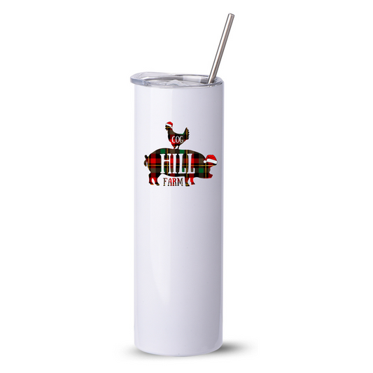 Farmyard Flannel Insulated Hot/Cold Drink Tumbler