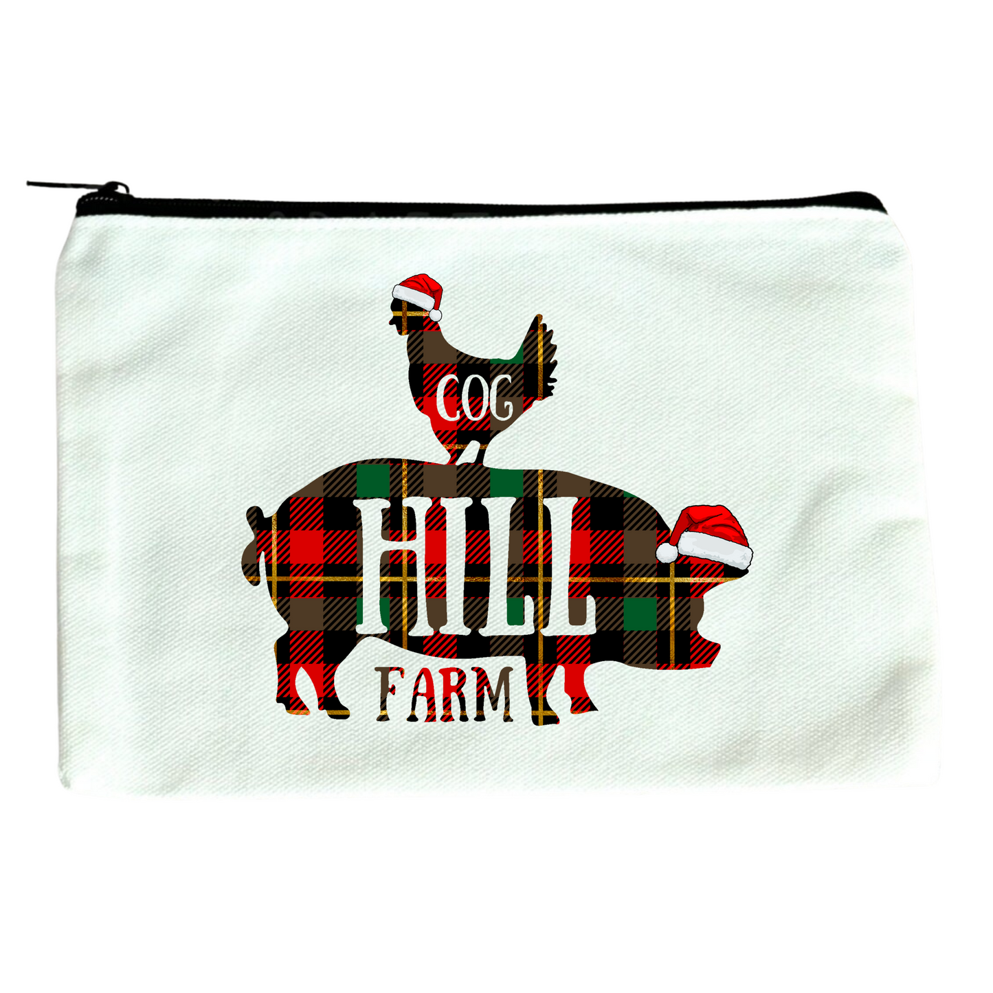 Farmyard Flannel Zippered Pouch/Bag