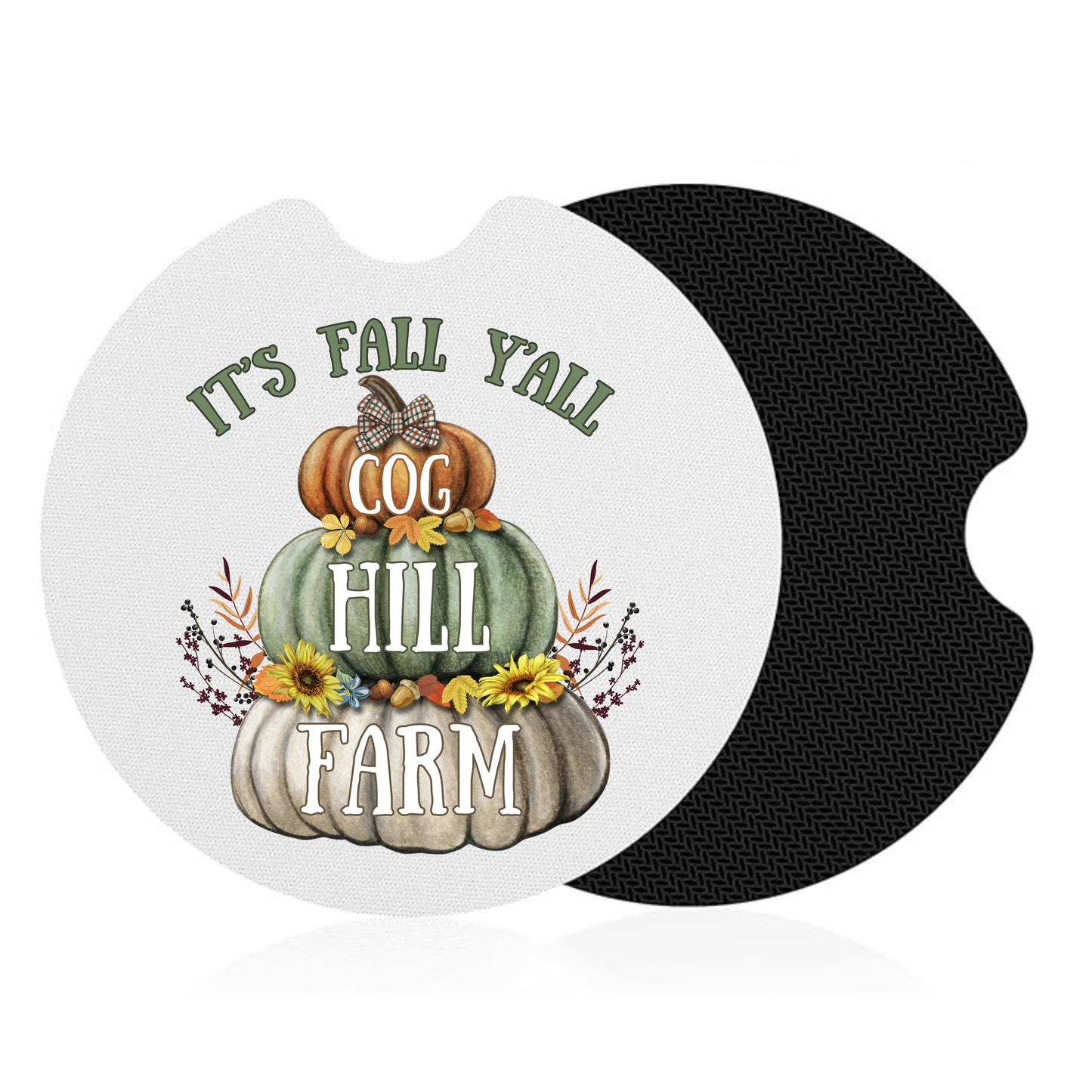 It's Fall Y'all Car Coasters (Set of 2)