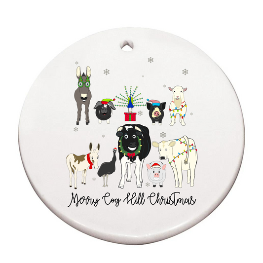 Cog Hill Christmas Ceramic Ornament