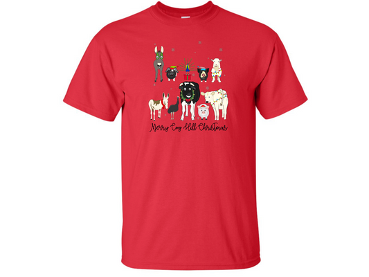 Cog Hill Christmas Adult T-Shirt (Red)