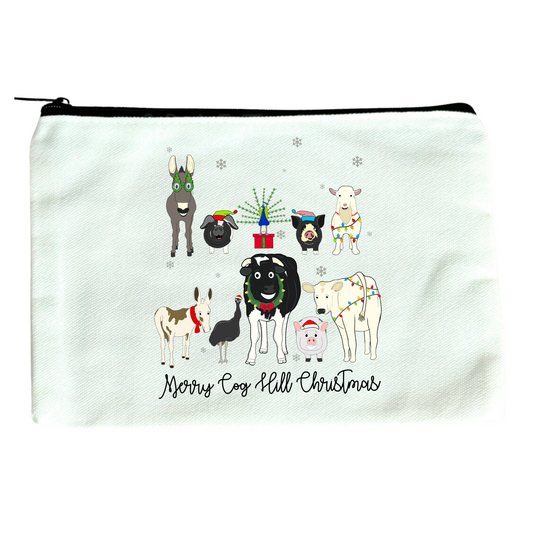 Cog Hill Christmas Zippered Pouch/Bag