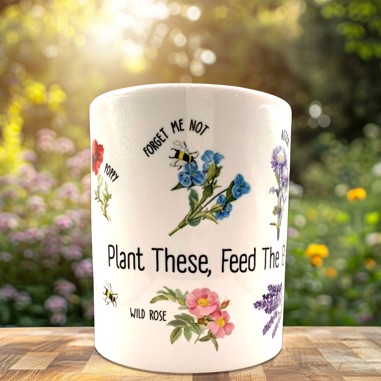 Feed The Bees Porcelain Mug - 10oz