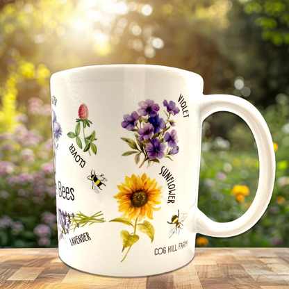 Feed The Bees Porcelain Mug - 10oz