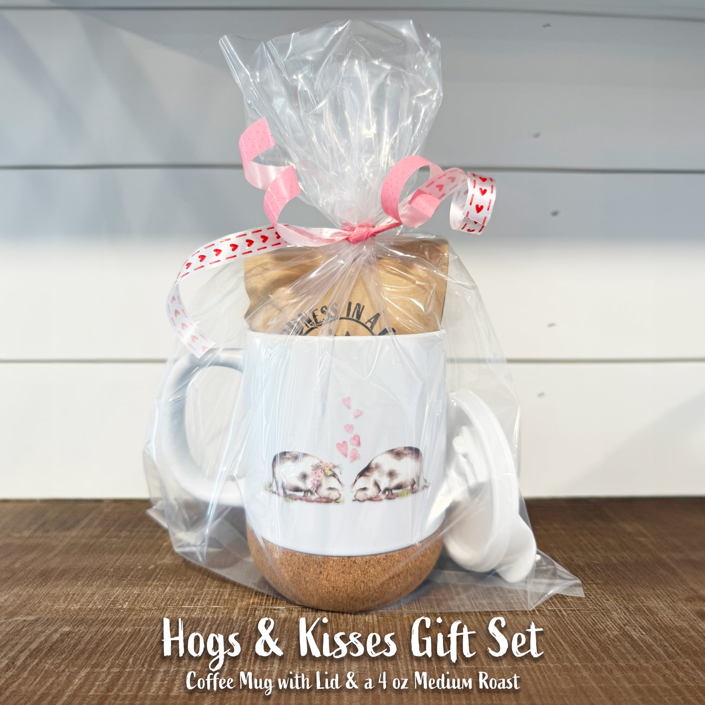 Hogs & Kisses Coffee Set - One Ceramic Mug