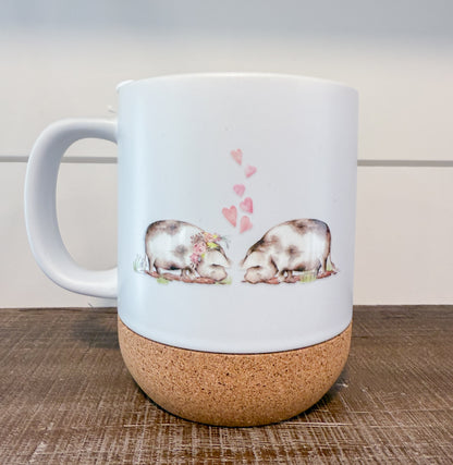 Hogs & Kisses Coffee Set - One Ceramic Mug